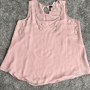 Relativity Light Pink Sleeveless Blouse